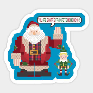 you are santa's favourite ho ho homo (lgbtq christmas) Sticker